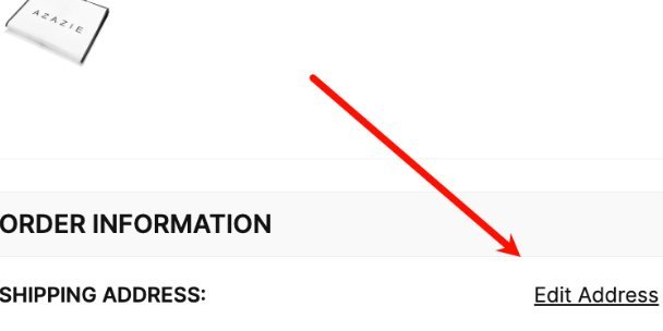 Edit Address beside the shipping address