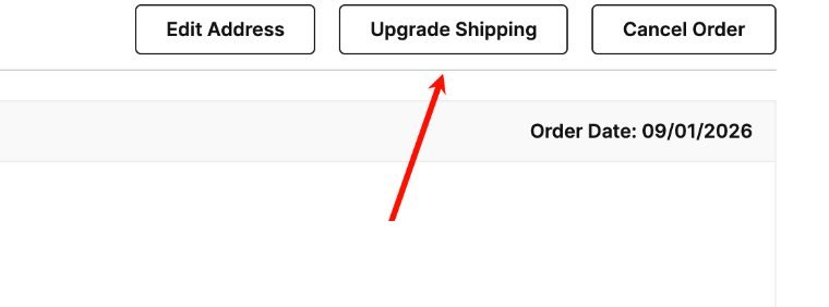 Upgrade Shipping at the top of Order Details